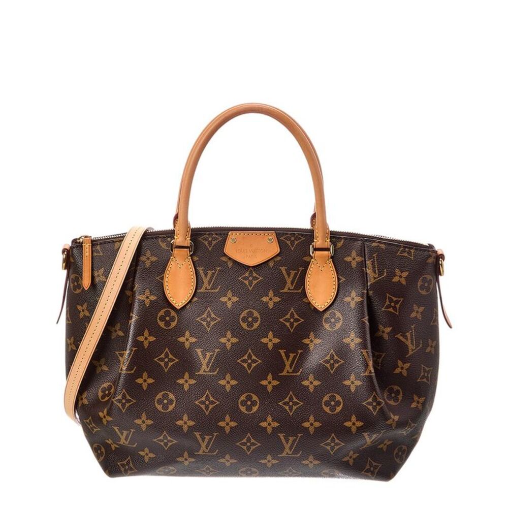 Louis Vuitton Brown Monogram Coated Canvas Turenne Mm (Authentic Pre-Loved)